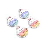 PlayVital ps5とps4コントローラーに対応用可愛いサムグリップキャップ、XboxシリーズX/Sコントローラーに対応用シリコンアナログスティックキャップカバー、Switch Proコントローラーに対応用サムスティックキャップ【イースターのウサギ】