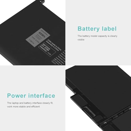 Image of F3YGT 60Wh Battery Latitude 7480 Battery for Dell Latitude 12 7000 7280 7290 /13 7000 7380 7390 P29S002 /14 7000 7480 7490 P28S P28S001 P73G P73G002 Series DM3WC 0DM3WC DM6WC 2X39G 7.6V (F3YGT)