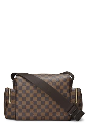 Pre-Loved Damier Ebene Melville Messenger, Brown4