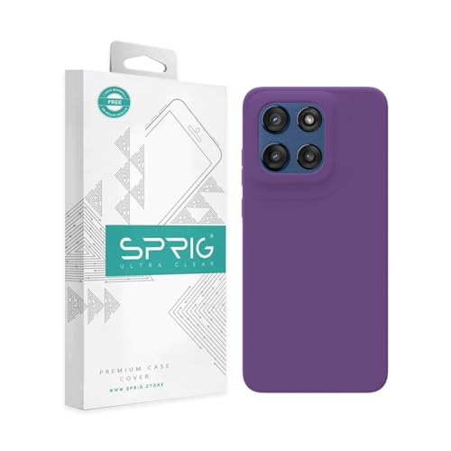 SPRIG Compatible with Moto Edge 60 Stylus Premium SilkTone Back Cover Drop Tested Shock Proof Mobile Case for Men, Women, Boys and Girls with Camera Protection (Purple)