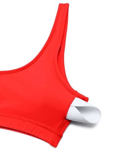 Image of CRZ YOGA Butterluxe Mini Sports Bras | Light Support, Removable Pads, Yoga, Extremely Soft, U Back, Scoop Neck, for Women