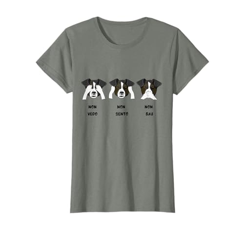 Maglietta Donna Simpatica Cane Amante dei Cani Divertente Maglietta