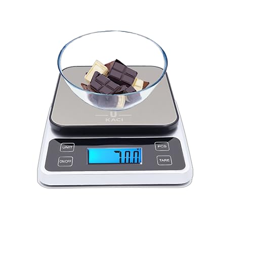 Ukaci Báscula electrónica de cocina 10 kg / 22 lb Báscula digital con LCD, Báscula de cocina digital compacta, pequeña electrodoméstico