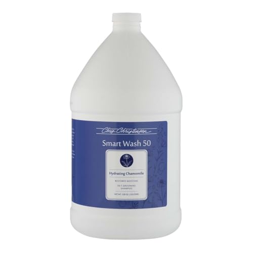 Chris Christensen SmartWash50 Shampoo alla Camomilla 3,8L – Shampoo Concentrato 50:1 per Cani e Gatti, Idratante per Pelli Sensibili, Adatto a Tutti i Tipi di Manto, Made in USA