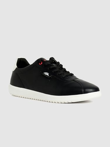 Image of PERF Men's White Sneakers - Stylish & Trendy Casual Shoes, PU Upper, TPR Sole, Super Comfortable, Lightweight Fashion Sneakers