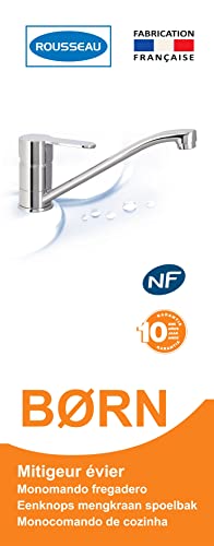 Edouard Rousseau Born NF Sink Mixer Tap with Chrome Finish, Chrome-plated - Image 3