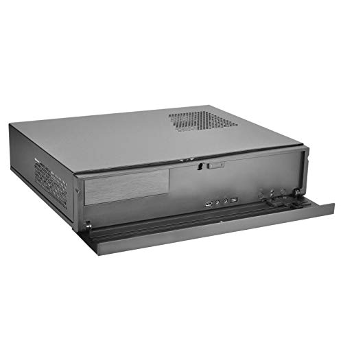 Gabinete Silverstone Technology Milo ML04 Type-C para PC de Medios, Micro ATX, Aluminio, Frontal Gris con Puerto USB-C miniatura 3