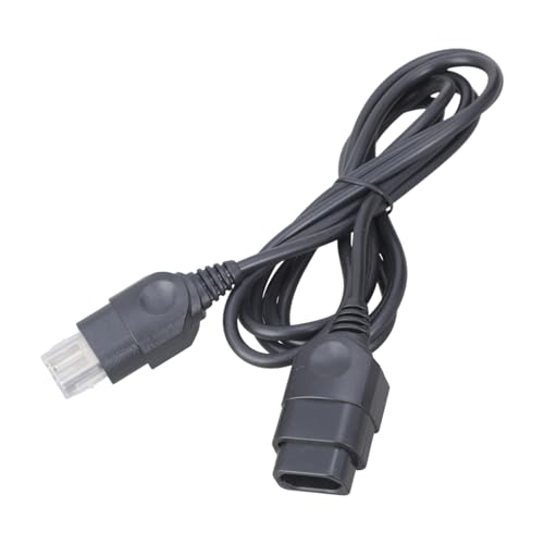 Cable alargador de cable de extensión de 1,8 m de largo, cable de conector para controlador de videojuegos, negro gamer