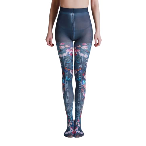 Image of Sahabowi Women Tights, Sheer High Waist Pantyhose, Vintage Control Top Stockings