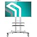 ONKRON Supporto TV Mobile con Rotelle Carrello TV, Stand Porta per Schermi 40" a 70" Pollici LCD LED Plasma - CARICO FINO 45.5 kg - VESA 100 x 100-600 x 400 mm (TS1552)