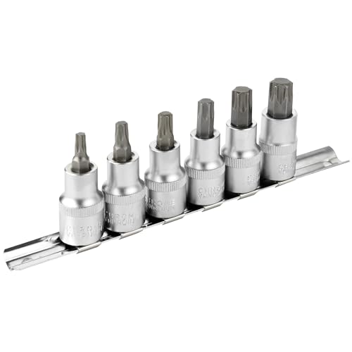 Image of DAKCOS Torx Bit Socket Set, 1 /2 inch Drive, 6pcs Star Bit Socket Set, T30 - T60