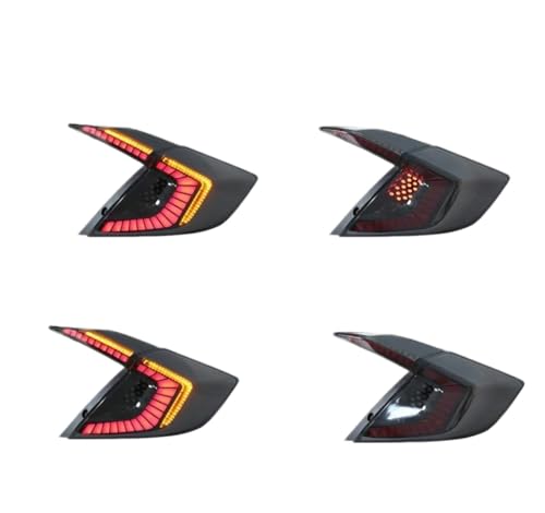 2016-2021年式シビック10代目用LEDテールライトアセンブリ(スタートアップダイナミックアニメーションリアランプアセンブリ対応)