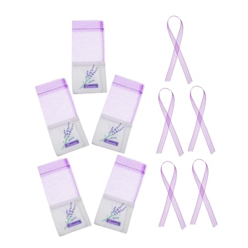 Didiseaon Empty Sachet Bags Lavender Linen Drawstring Pouches for Herbs Gauze Sachet Storage Fragrant Bag Elegant Present