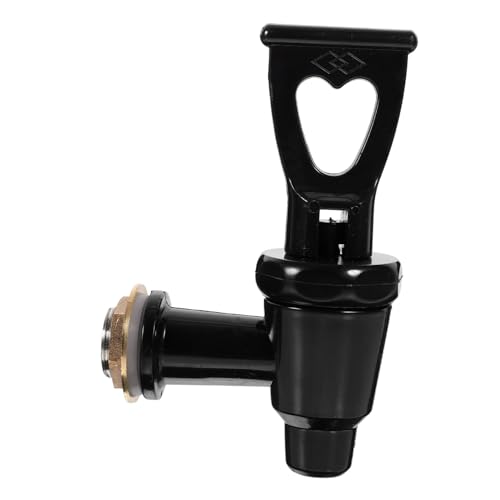 Mikinona grifo del tanque de agua grifo dispensador de agua grifo dispensador de bebidas grifo de cubo de té con leche grifo de cubo de agua partes del balde montaje de barril acero Black