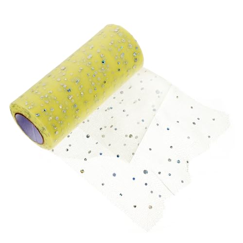 HAPINARY 25 Yards Tulle Fabric Rolls Gauze Ribbon Decorative Tulle for Party Wrapping