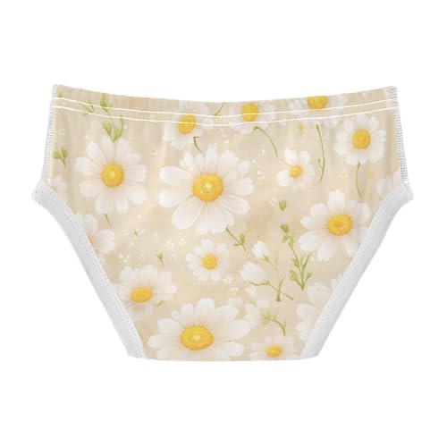 KLL Delicate Daisy Print Toddler Boy Cotton Underwear Briefs Cute Children Panties2