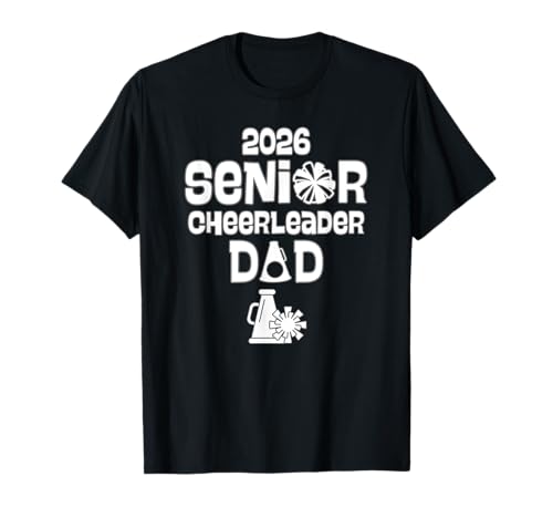 Megáfono universitario 2026 Senior Cheerleader Dad Class of 2026 Camiseta