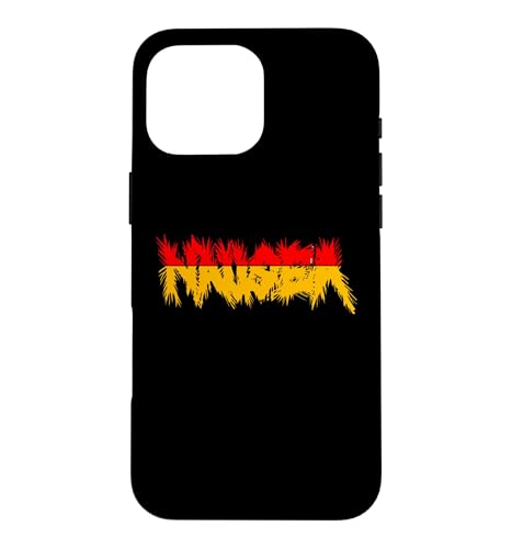 Funny Nausea �n�[�t�J���[ �I�����W/���b�h �X�}�z�P�[�X iPhone 16 Pro Max �p