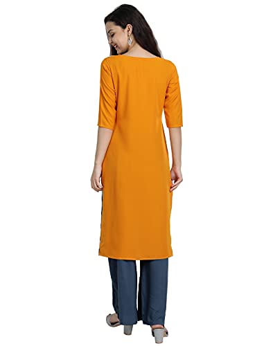 Image of Women's Crepe Straight Kurta