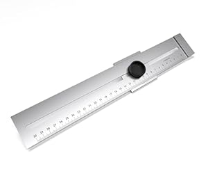 Bauheld Streichmaß Metall 300mm Präzisionslineal