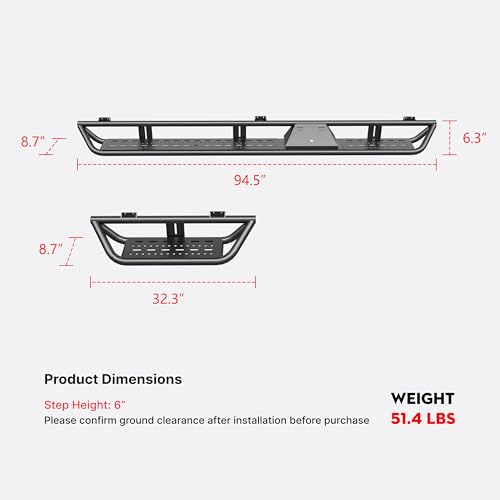 Estribos laterales de aluminio para Mercedes-Benz Sprinter Van 2007-2026 miniatura 2