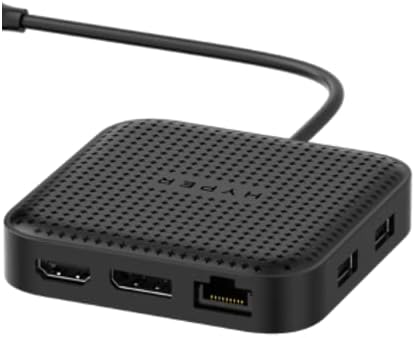 Miniatura 1 de Hyper Drive Dual Monitor USB 4 Mobile Dock - Soporte de pantalla dual 4K 60Hz, puerto ascendente con suministro de energía de 85 W, Gigabit