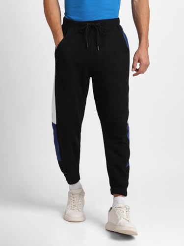 Image of Nobero Joggers for Men | Oversized Fit | Elasticated Waist with Drawcord | Soft & Breathable Fabric | Loose Track Pants | Casual & Streetwear