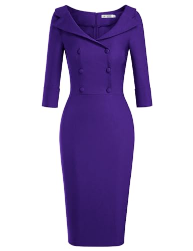 Image of MUXXN Women's Classic Vintage Sweetheart Neckline Cocktail Prom Tea Dress