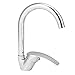 Rubinetto da Cucina ANMECS Miscelatore Monocomando per Lavello Girevole a 360° Acqua Fredda e Calda (AN-6066)