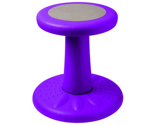 Studico ActiveChairs - Kids Wobble Stool - Flexible Classroom Seating, Improves Focus, 14' Purple