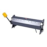 VEVOR Box and Pan Brake, 36 in Sheet Metal Bending Brake,16-Gauge Mild Steel Capacity, 0-135 Degree Adjustable, Metal Bender Machine with 6 Fingers, Heavy-Duty Aluminum Folder for Precise Bending