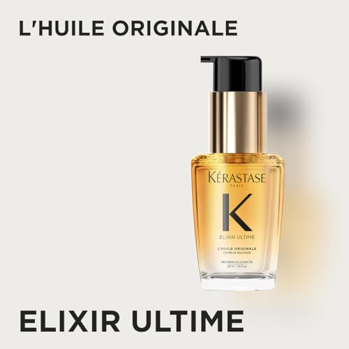 Kérastase Huile Originale Elixir Ultime, Haaröl für trockenes Haar, Pflegend und schützend für mehr Glanz ohne zu beschweren, Hitzeschutz und Anti-Frizz, 30 ml