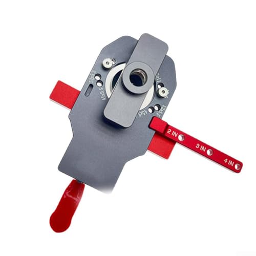 Plantilla de bisagra oculta de 35 mm para puertas de armario, guía de perforación profesional 2 en 1 con abrazadera rápida para bisagras de copa de 35 mm, compatible con varios B (C)