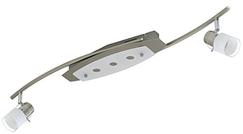 Prisma 3707-052 LED Deckenleuchte 5-flammig, 2 x GU10-5,5W, 3x LED Modul 5 Watt Warm-Weiß, Deckenstrahler Cover