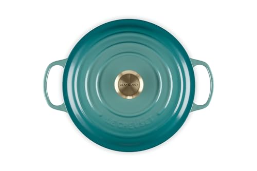 Image of Le Creuset Enameled Cast Iron Signature Round Dutch Oven, 5.5 qt., Riviera