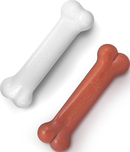 Image of Nylabone Power Chew Original Bone Dog Chew Toys, Medium, 2 Count