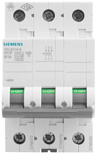 Siemens 5SL63166 Leitungsschutzschalter 6kA B16 3P in 3TE 400V, MCB, Sicherungsautomat