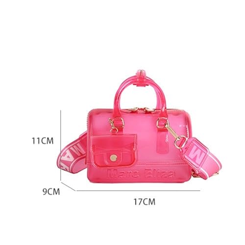 Transparent Jelly Bags Jelly Purses Women's Crossbody Bag Clear Shoulder Bags for women PVC Handbags2