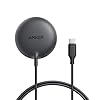 Anker Zolo Magnetic Wireless Charger, Qi2 Certified 15W MagSafe-Compatible Wireless Charging Pad, for iPhone 16/15/14/13 Series, AirPods, and More (Adapter Not Included) (Black, 1 Pack)