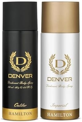 Denver Caliber & Imperial Deodorant - 150ML Each (Combo Pack of 2) | Long Lasting Deodorant for Men