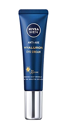 NIVEA MEN Hyaluron Contorno de Ojos Antiedad con Ácido Hialurónico (1 x 15 ml), crema antiarrugas que reafirma la piel… - Imagen 3