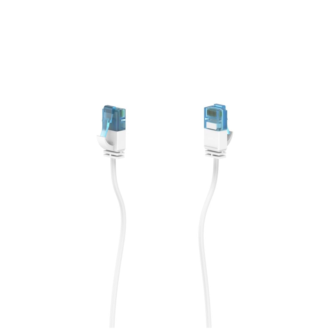 Hama kabel sieciowy CAT6a (10 Gbit/s, RJ45 (8p8c)-Plug, 500 Mhz, 0,75 m, flexi, przewód, Gigabit Ethernet) biały