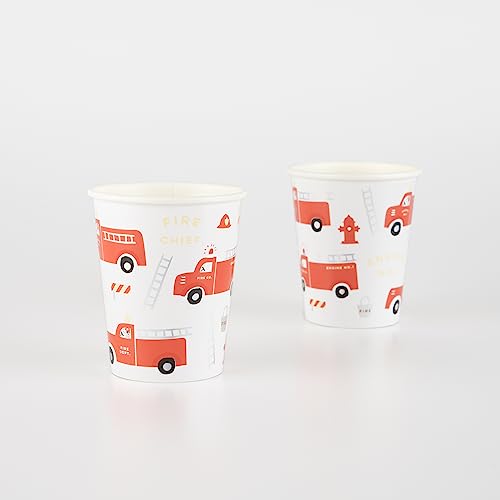 Meri Meri Fire Truck Cups (Pack of 8)