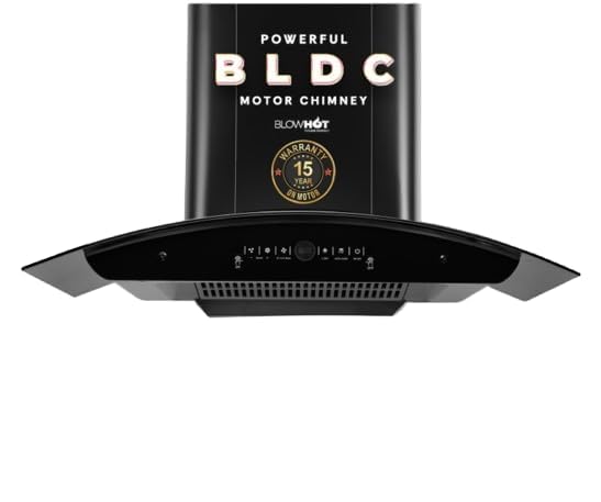 BLOWHOT 90cm 1750 m/h Powerful BLDC Motor Kitchen Chimney With Motion Sensor & Touch Control, Installation Kit, Filterless, Autoclean, 9 Speed...