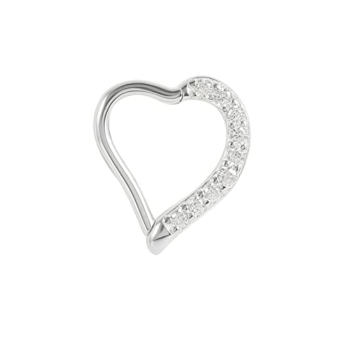Mariage et Soirée : Boucles d'oreilles Coeur en Argent 925