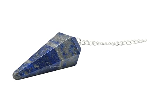 Image of Lapis Lazuli Pendulum Dowsing Tool - Natural Crystal Pendulum for Spiritual Guidance - Premium Dowser Pendulum for Accurate Divination and Energy Healing - Perfect for Energy Healing and Chakra Balancing - Handcrafted with Precision and Elegance