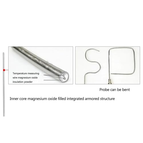 Termopar tipo K WRNK-101 sensor de temperatura de 2mm y 1000 ℃ 4