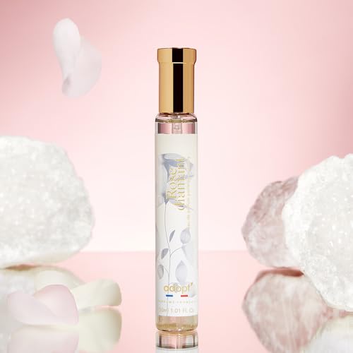 adopt ROSE DIAMANT, 30ml Eau de Parfum für Damen | eleganter, blumiger Duft mit Bergamot, Pfirsich und weißen Rosen, sinnlich mit Mandelmilch, Made in France, vegan, adopt:Damenduft