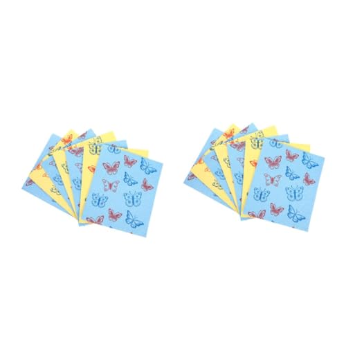 PATKAW 2 Juegos Trapo De Algodón De Pulpa De Madera Lavable Cepillo Dispensador De Jabón Saco De Harina Paños De Cocina Toallas De Limpieza De Coches Fibra Extrafina 7 Uds * 2