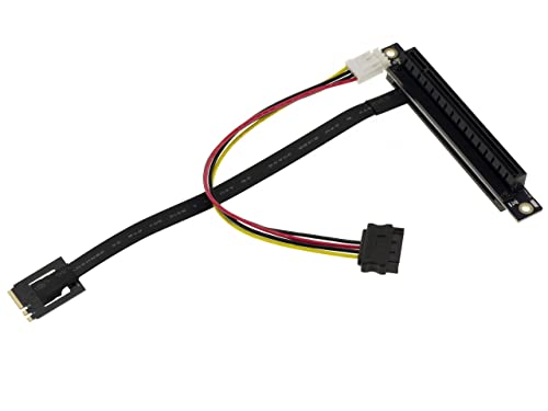 Adaptateur riser PCIe Gen 3.0 x16 vers M2 E A Key pour installer une carte graphique